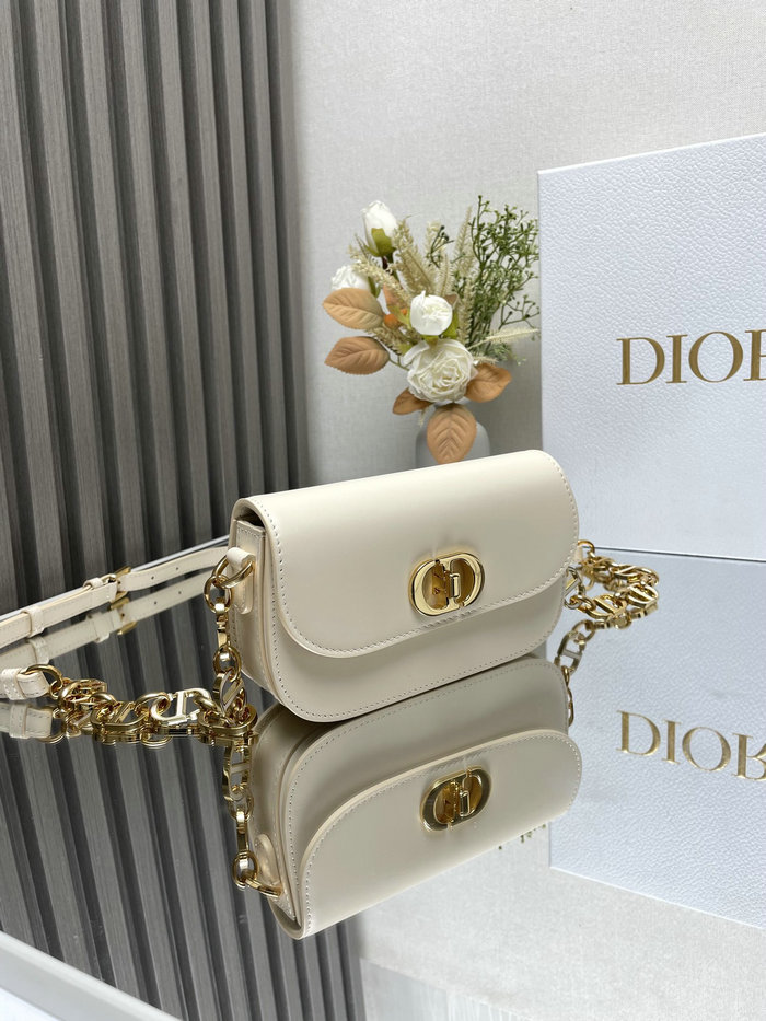 Dior Small 30 Montaigne Avenue Bag D9017 White