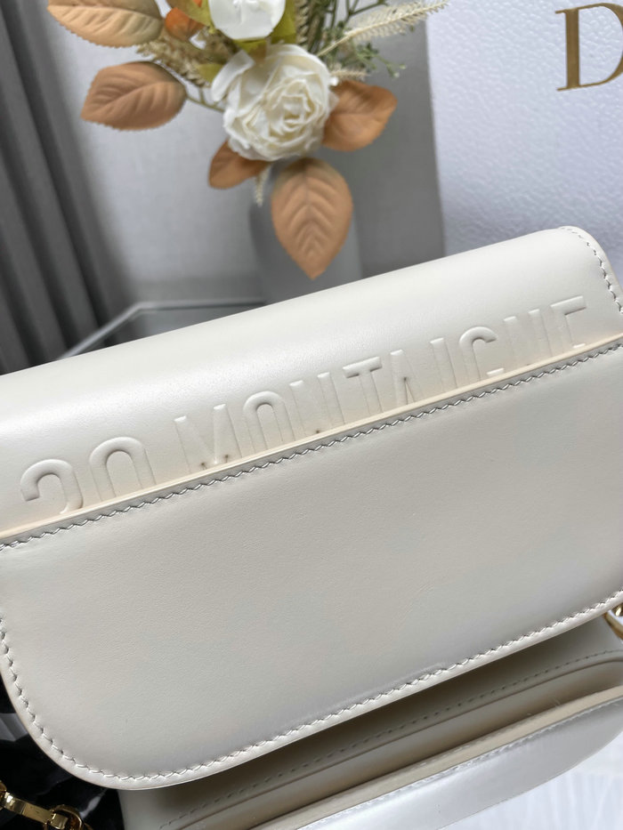 Dior Small 30 Montaigne Avenue Bag D9017 White