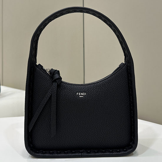 Fendi Mini Fendessence Leather Hobo Bag F80165 Black