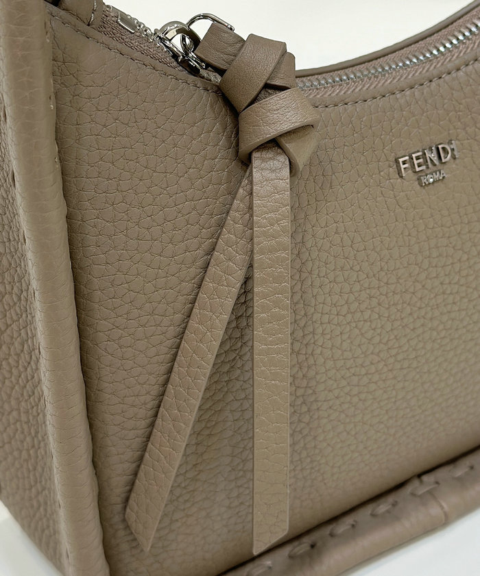 Fendi Mini Fendessence Leather Hobo Bag F80165 Grey