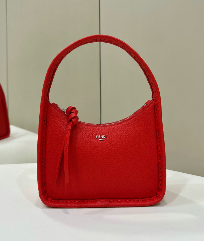 Fendi Mini Fendessence Leather Hobo Bag F80165 Red