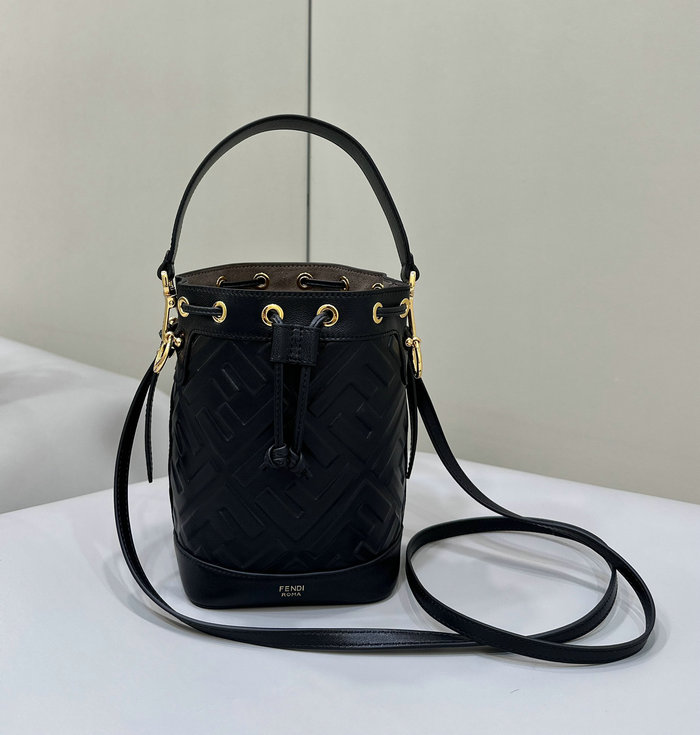 Fendi Small Mon Tresor Bucket Bag F8637 Black