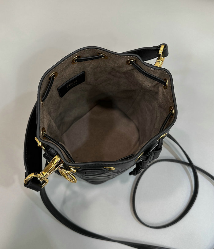 Fendi Small Mon Tresor Bucket Bag F8637 Black