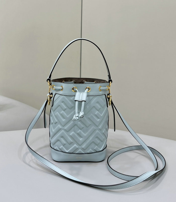 Fendi Small Mon Tresor Bucket Bag F8637 Blue