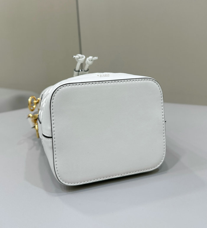 Fendi Small Mon Tresor Bucket Bag F8637 White