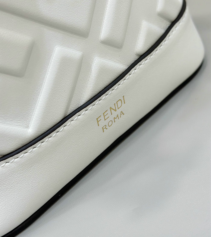 Fendi Small Mon Tresor Bucket Bag F8637 White