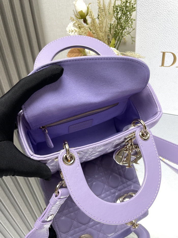 Lady Dior Lambskin Bag Puple MD0505