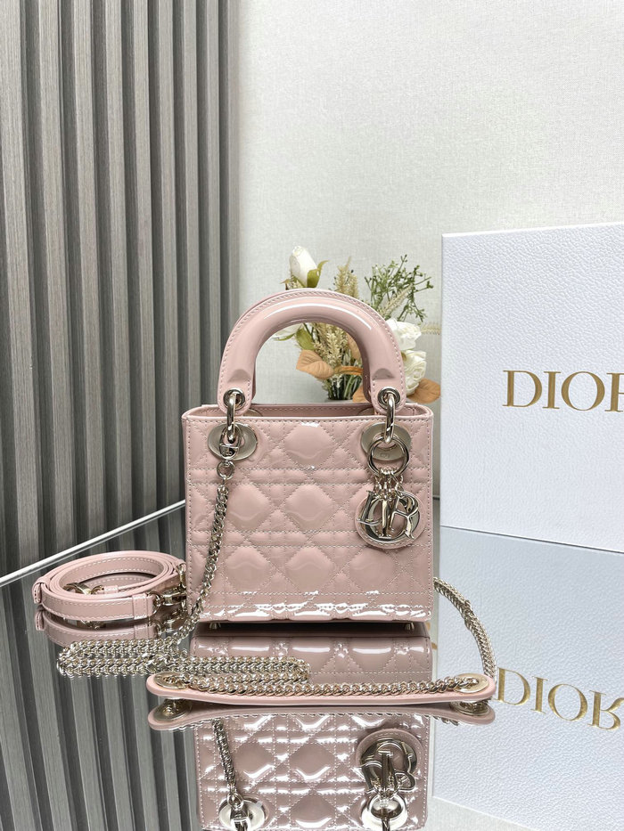 Lady Dior Patent Bag Light Pink MD0505