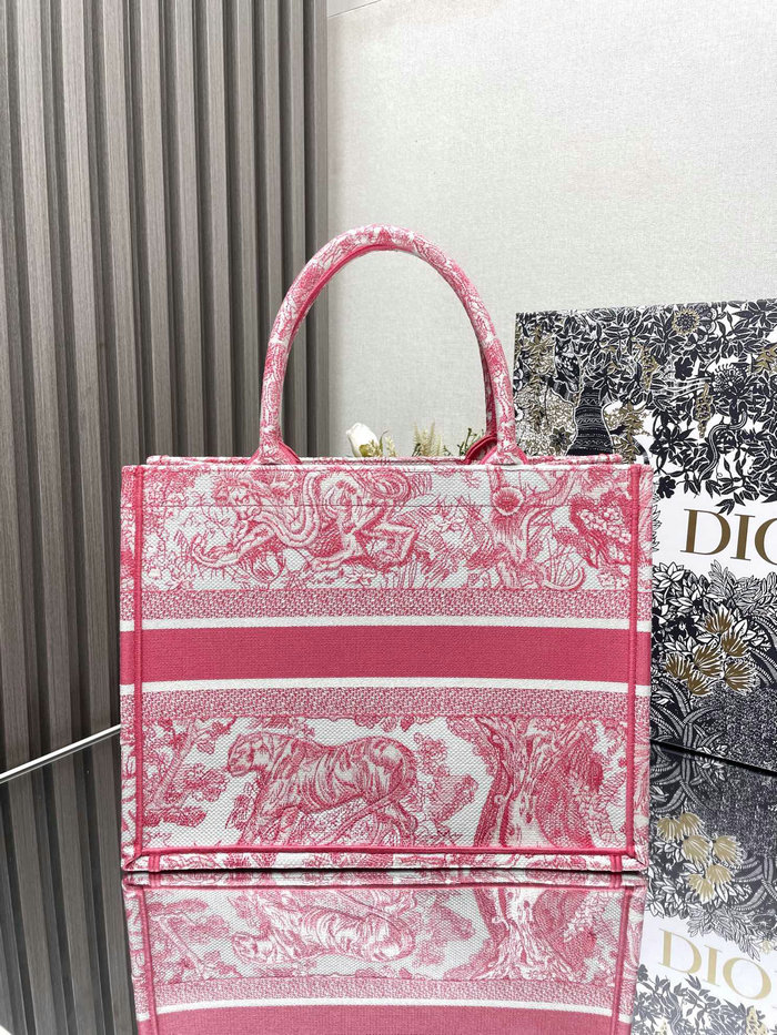 Medium Dior Tiger Book Tote M1286 Pink