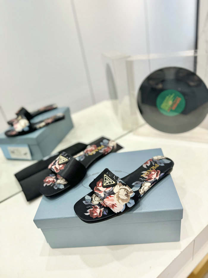 Prada Satin Slippers SPS60902