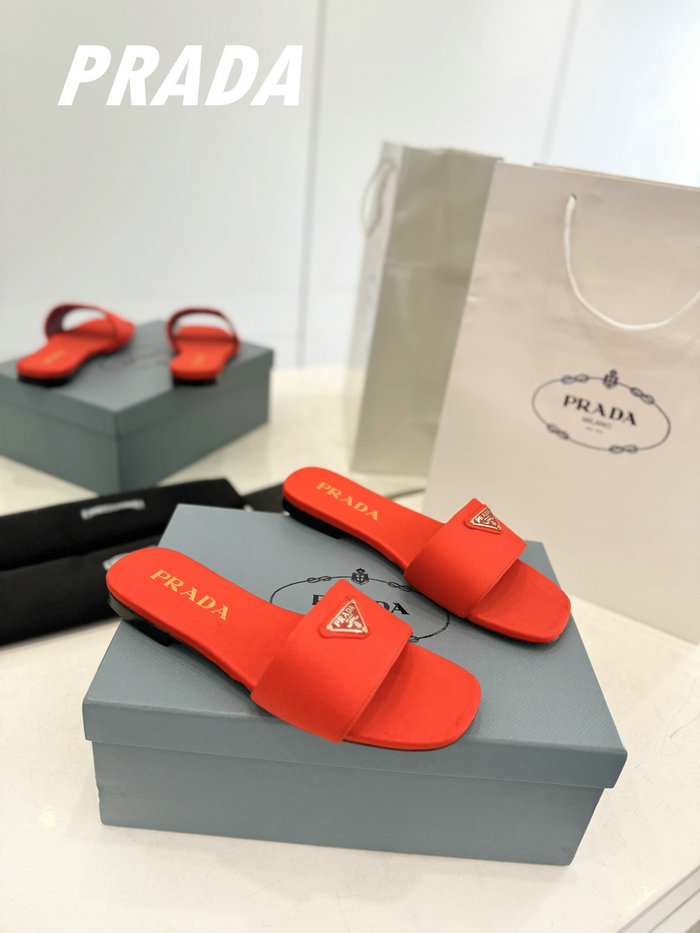 Prada Satin Slippers SPS60906