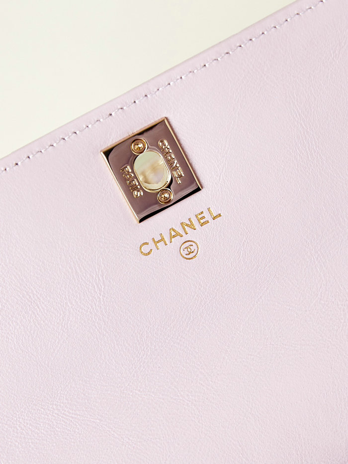 Small Chanel Flap Bag with Top Handle AP3803 Pink