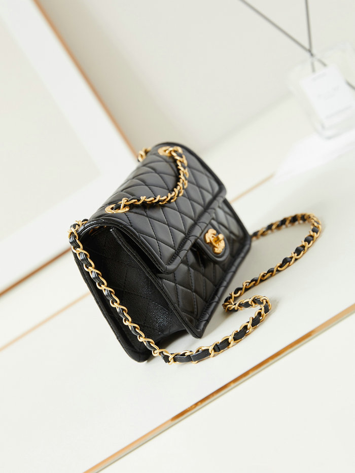 Small Chanel Lambskin Flap Bag AS4687 Black