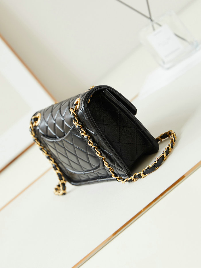 Small Chanel Lambskin Flap Bag AS4687 Black