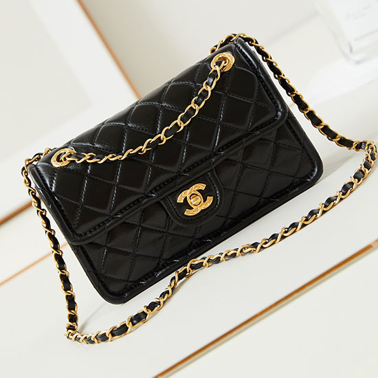 Small Chanel Lambskin Flap Bag AS4687 Black