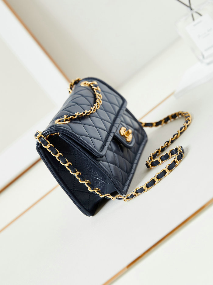 Small Chanel Lambskin Flap Bag AS4687 Blue