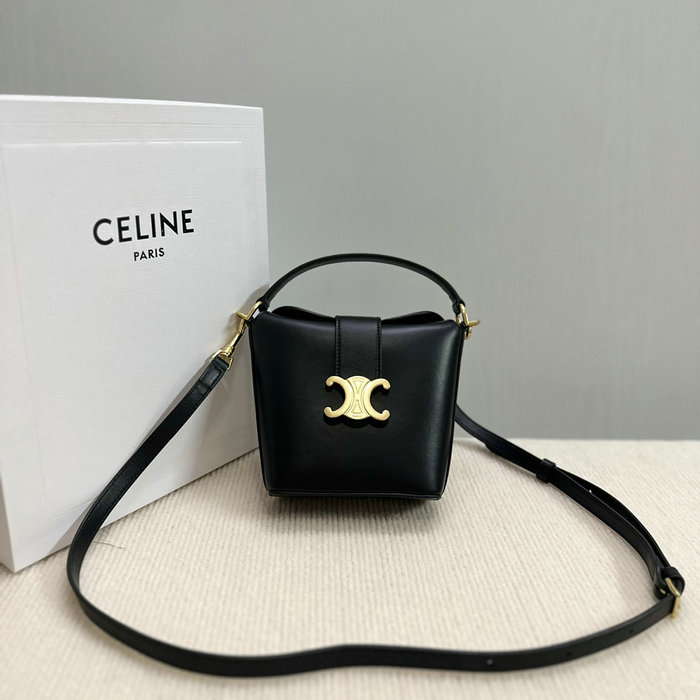 Celine Mini Bucket Triomphe 10K943 Black