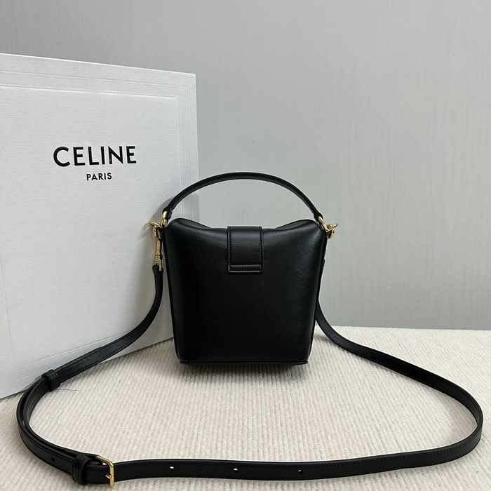 Celine Mini Bucket Triomphe 10K943 Black