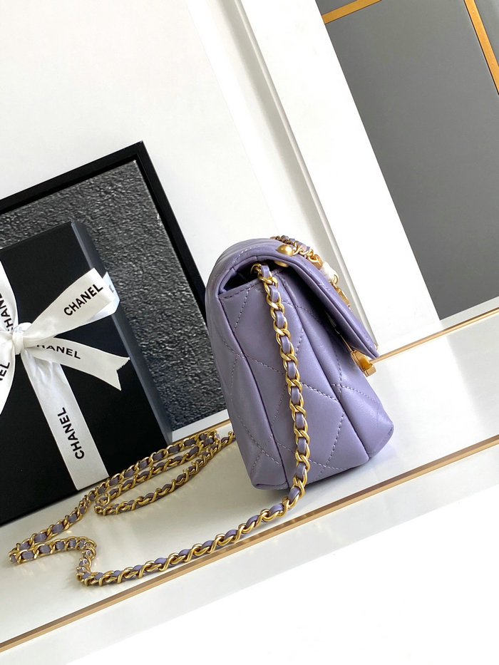 Chanel Mini Flap Bag AS4986 Purple