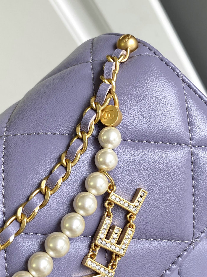 Chanel Mini Flap Bag AS4986 Purple