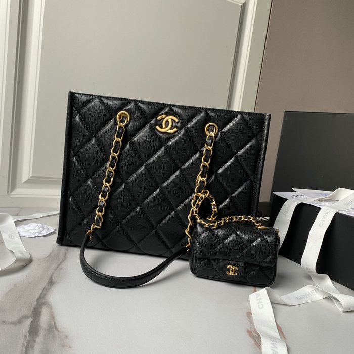 Chanel Small Tote AS4940 Black