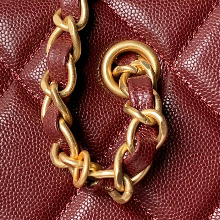 Chanel Small Tote AS4940 Burgundy