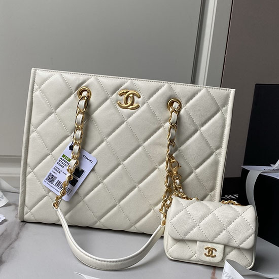 Chanel Small Tote AS4940 White