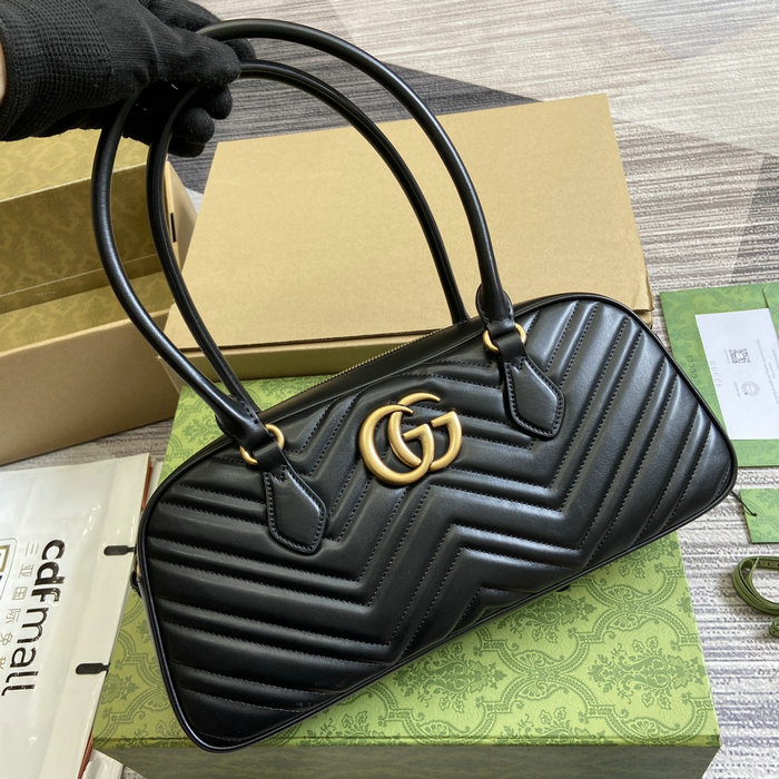 Gucci GG Marmont Medium Top Handle Bag 795218 Black