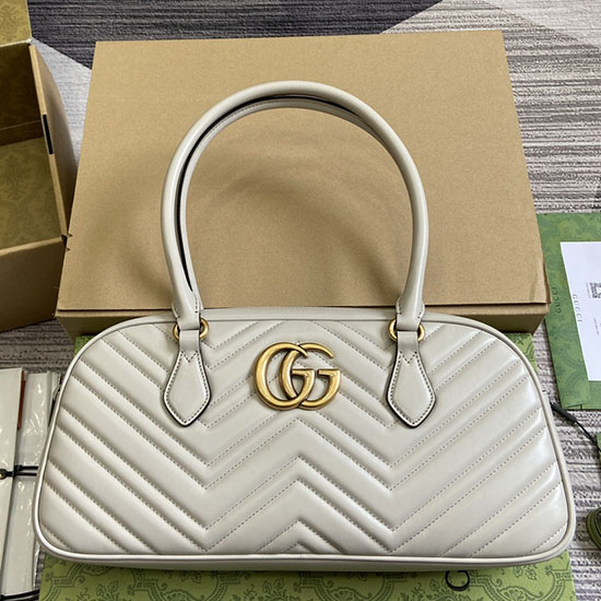 Gucci GG Marmont Medium Top Handle Bag 795218 Grey