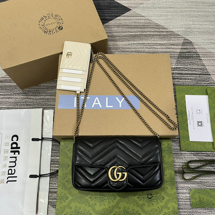 Gucci GG Marmont Mini Bag 751526 Black