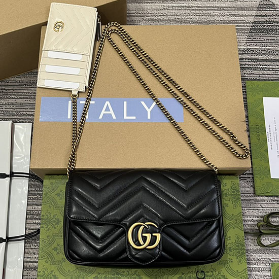 Gucci GG Marmont Mini Bag 751526 Black