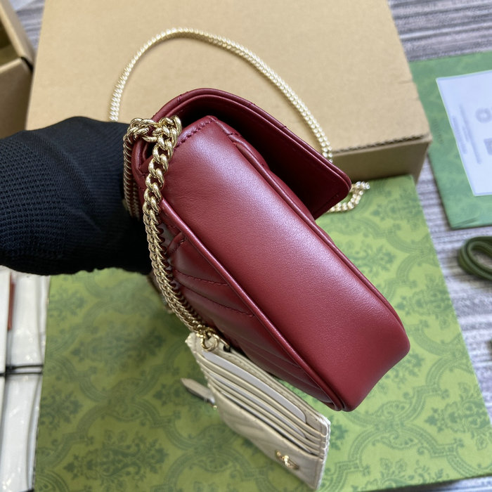 Gucci GG Marmont Mini Bag 751526 Red