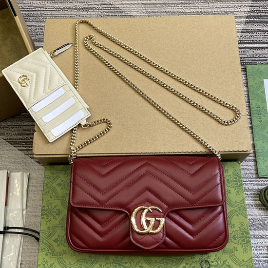Gucci GG Marmont Mini Bag 751526 Red