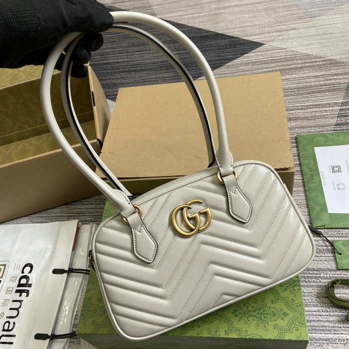 Gucci GG Marmont Small Top Handle Bag 795199 Grey