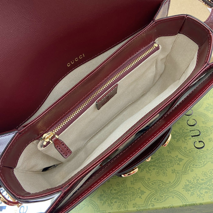 Gucci Horsebit 1955 Shoulder Bag 602204 Burgundy