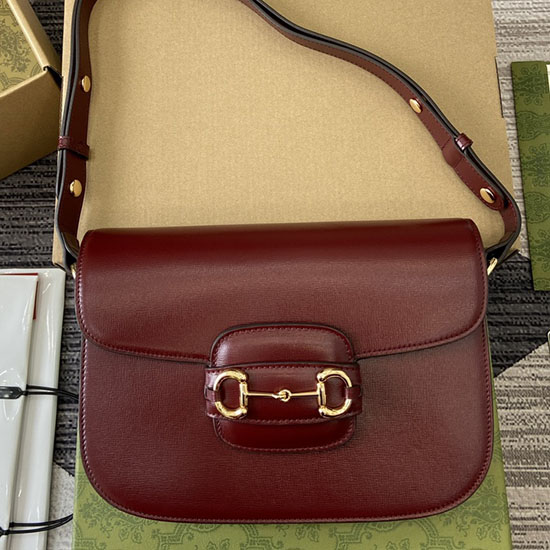 Gucci Horsebit 1955 Shoulder Bag 602204 Burgundy