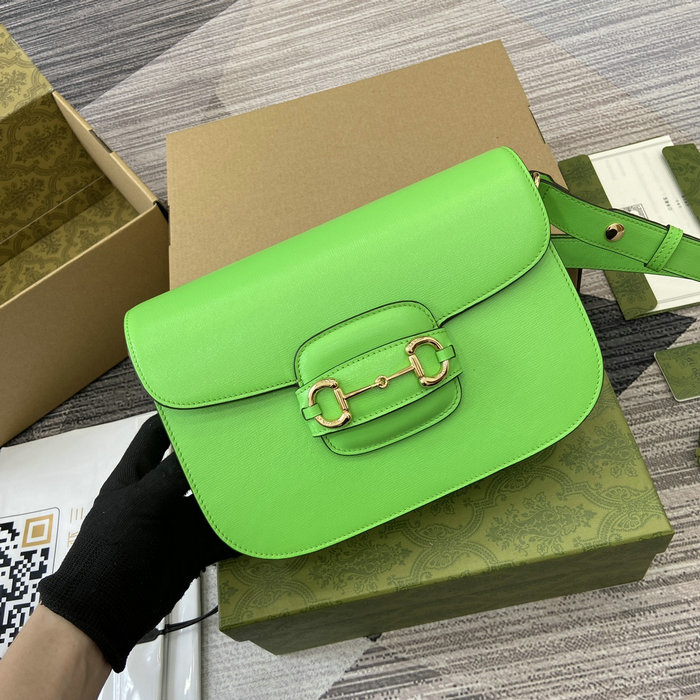 Gucci Horsebit 1955 Shoulder Bag 602204 Green