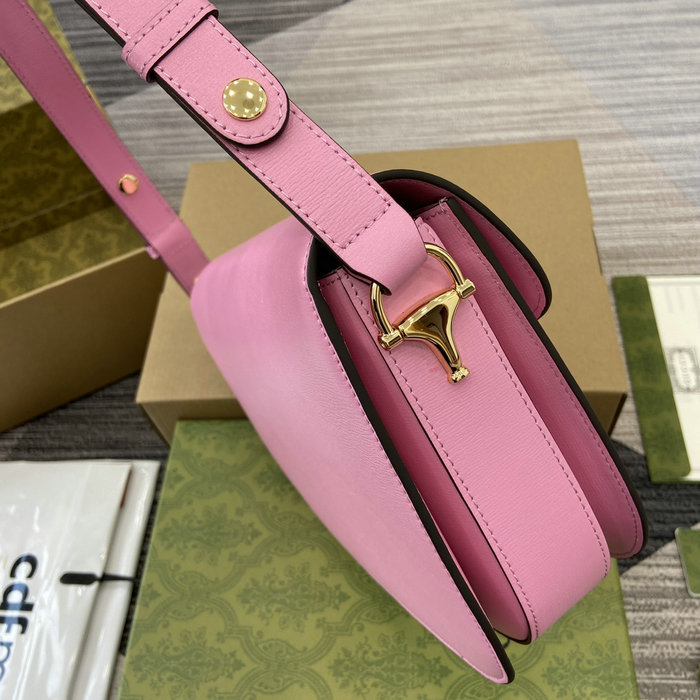 Gucci Horsebit 1955 Shoulder Bag 602204 Pink