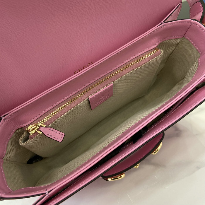 Gucci Horsebit 1955 Shoulder Bag 602204 Pink