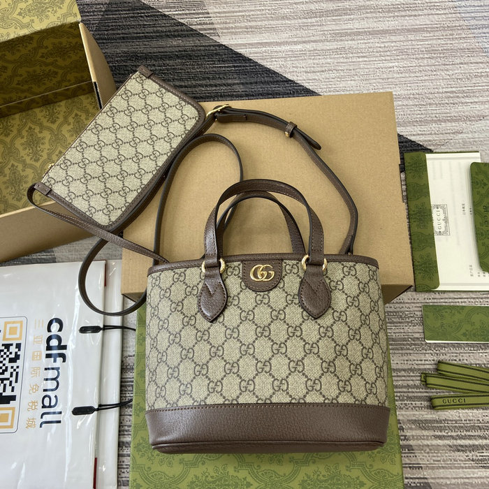 Gucci Ophidia Mini Tote Bag 811716 Brown