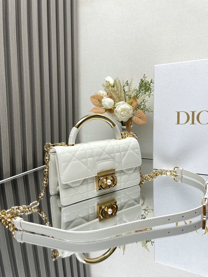 Mini Dior Ange Bag M4401 White