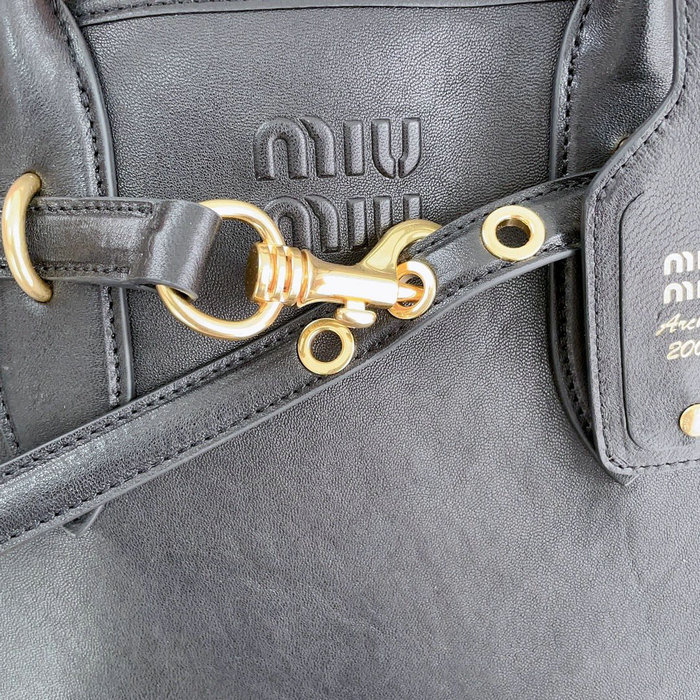 Miu Miu Aventure Nappa Leather Bag 5BG291 Black