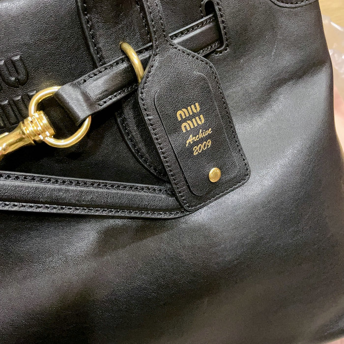 Miu Miu Aventure Nappa Leather Bag 5BG291 Black