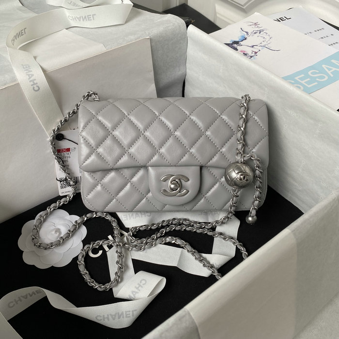 Small Chanel Flap Bag AS1787 Grey