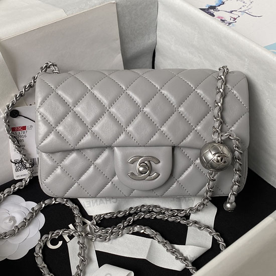 Small Chanel Flap Bag AS1787 Grey