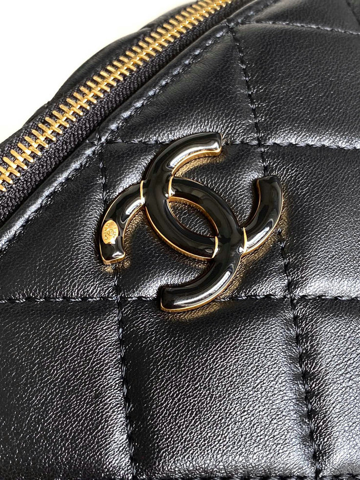 Chanel Lambskin Waist Bag Black AS4113