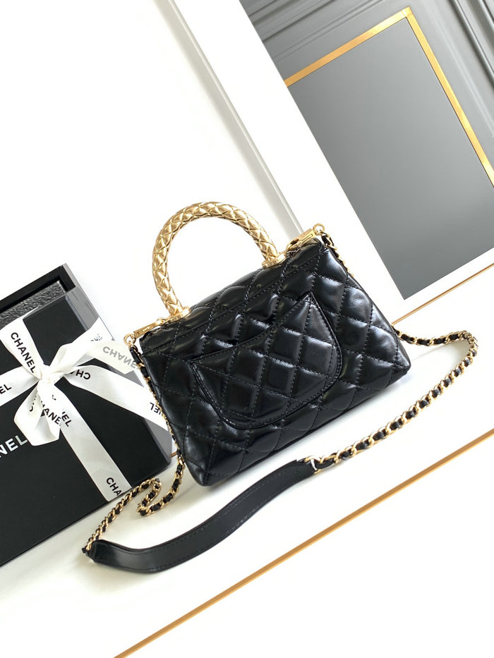 Chanel Mini Coco Handle Bag Black AS2215