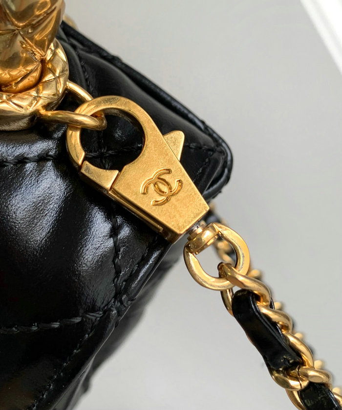 Chanel Mini Coco Handle Bag Black AS2215