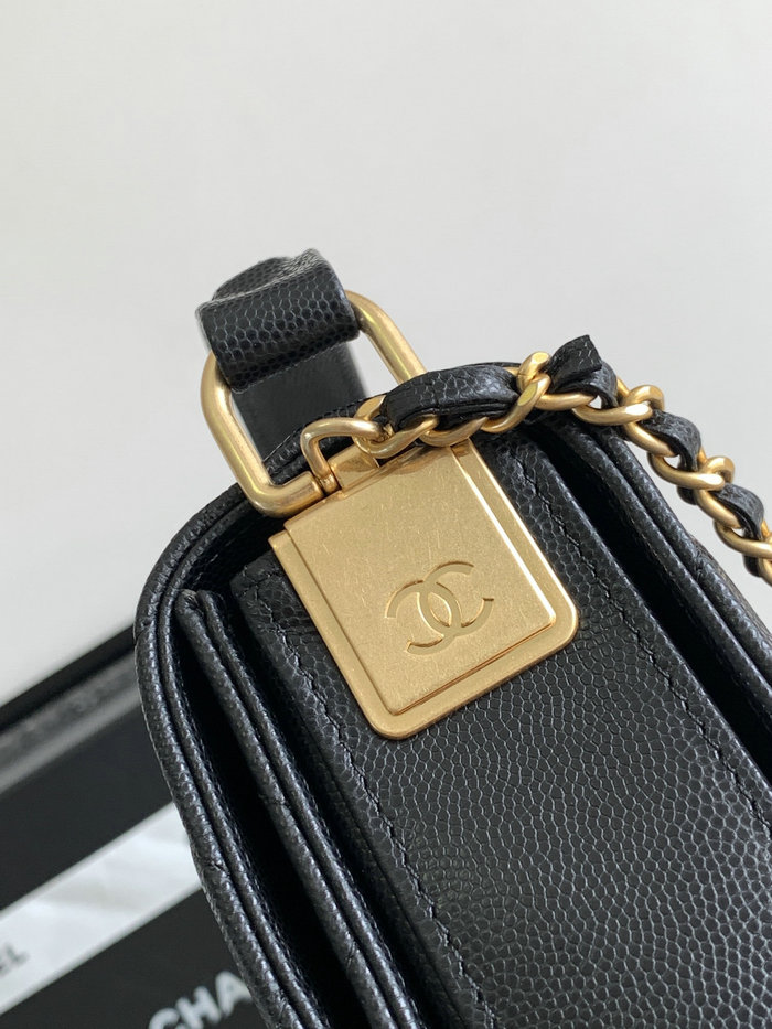 Chanel Small Flap Bag with Top Handle AS4038 Black