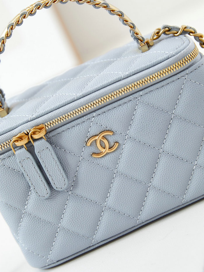 Chanel Small Vanity Case AP4056 Blue